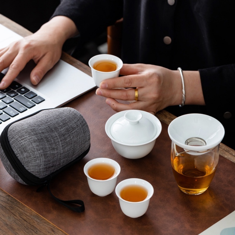 Korean Tea Set - Przenośny chiński zestaw do herbaty Kung