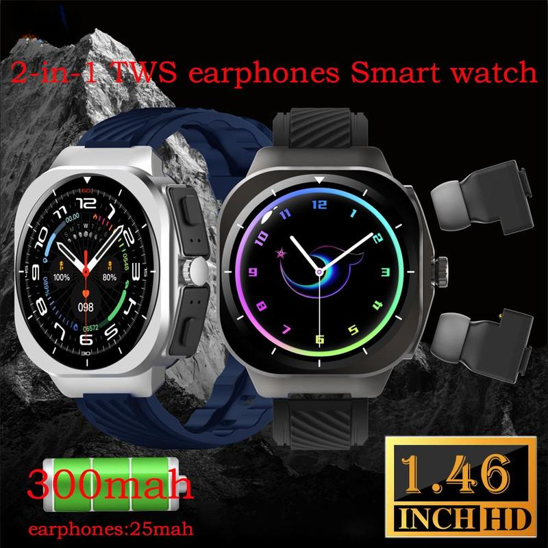 Korean Men Lifestyle - Smartwatch z funkcją słuchawek 2w1, sterowanie