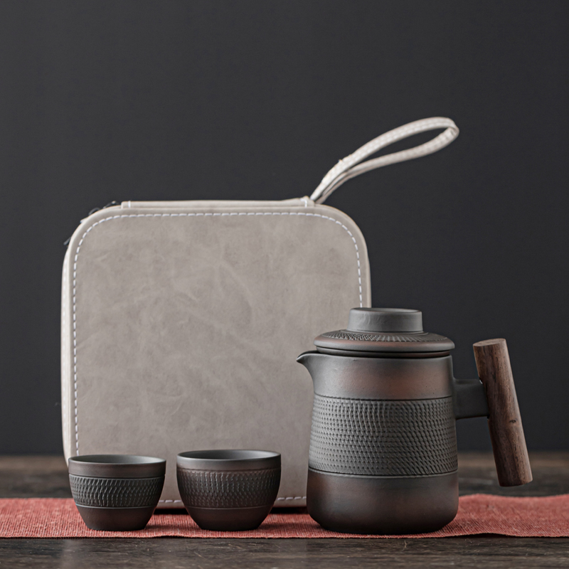Korean Tea Set - Wysokiej klasy fioletowy zestaw do herbaty