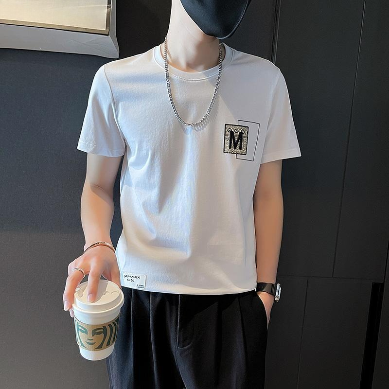 Modna męska koszulka z krótkim – Korean Men Lifestyle recenzja i cena