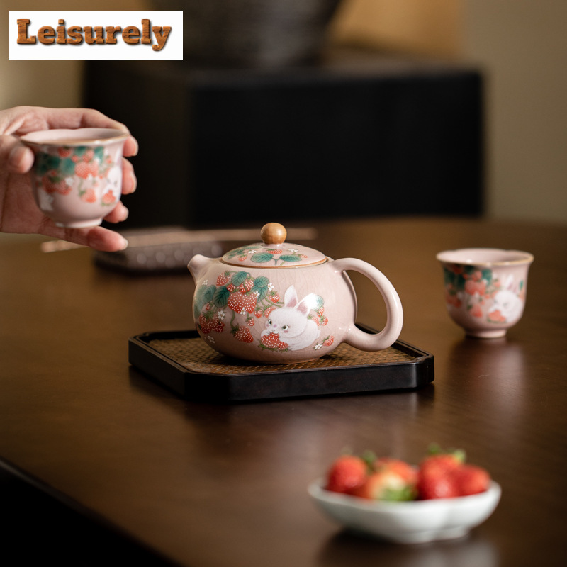 Antyczna różowa filiżanka do h – Korean Tea Set recenzja i cena