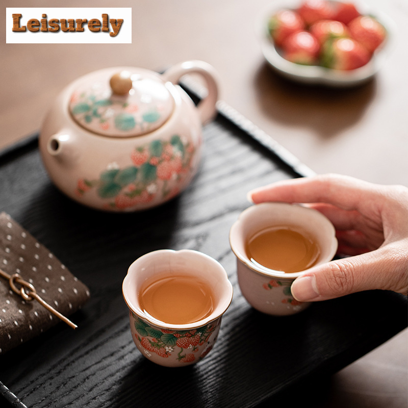 Antyczna różowa filiżanka do h – Korean Tea Set recenzja i cena